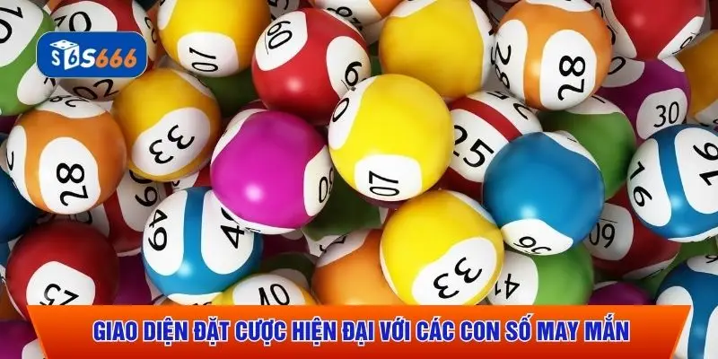 Giao diện đặt cược hiện đại với các con số may mắn